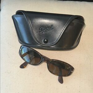 Persol Brown Sunglasses with Black Case